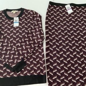 Michael Kors Sweater Skirt Set